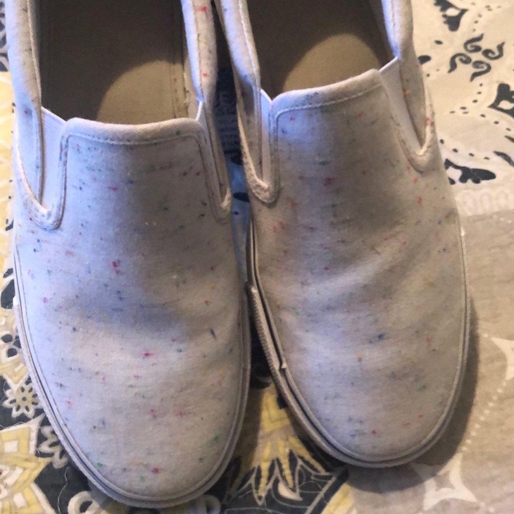 Slip in canvas shoes